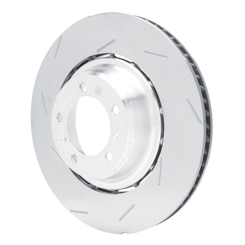 Porsche Panamera Brake Rotor (1) - Rear Left - R1 Concepts - Slotted Carbon Alloy GeoMET - `17-`21